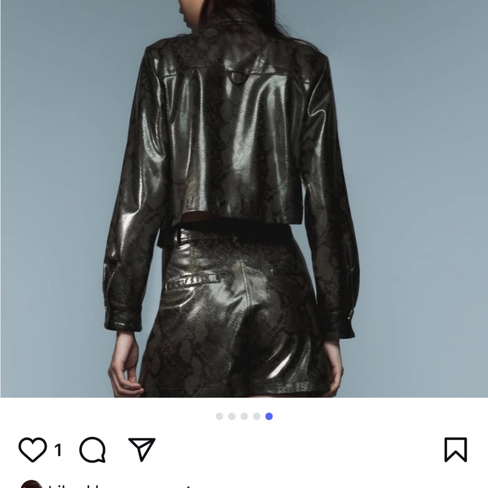 Zara Python Print Jacket - image 5